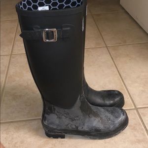 Black Rain boots Hunter dupes